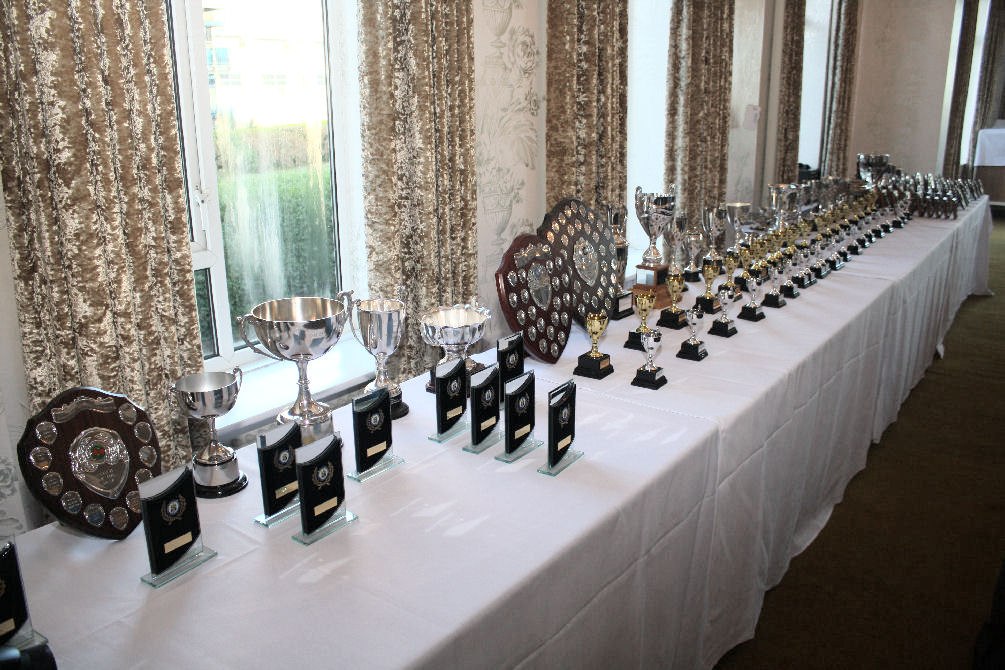Cups, Medals and Shields for the 2017 BDTTA Presentation Evening